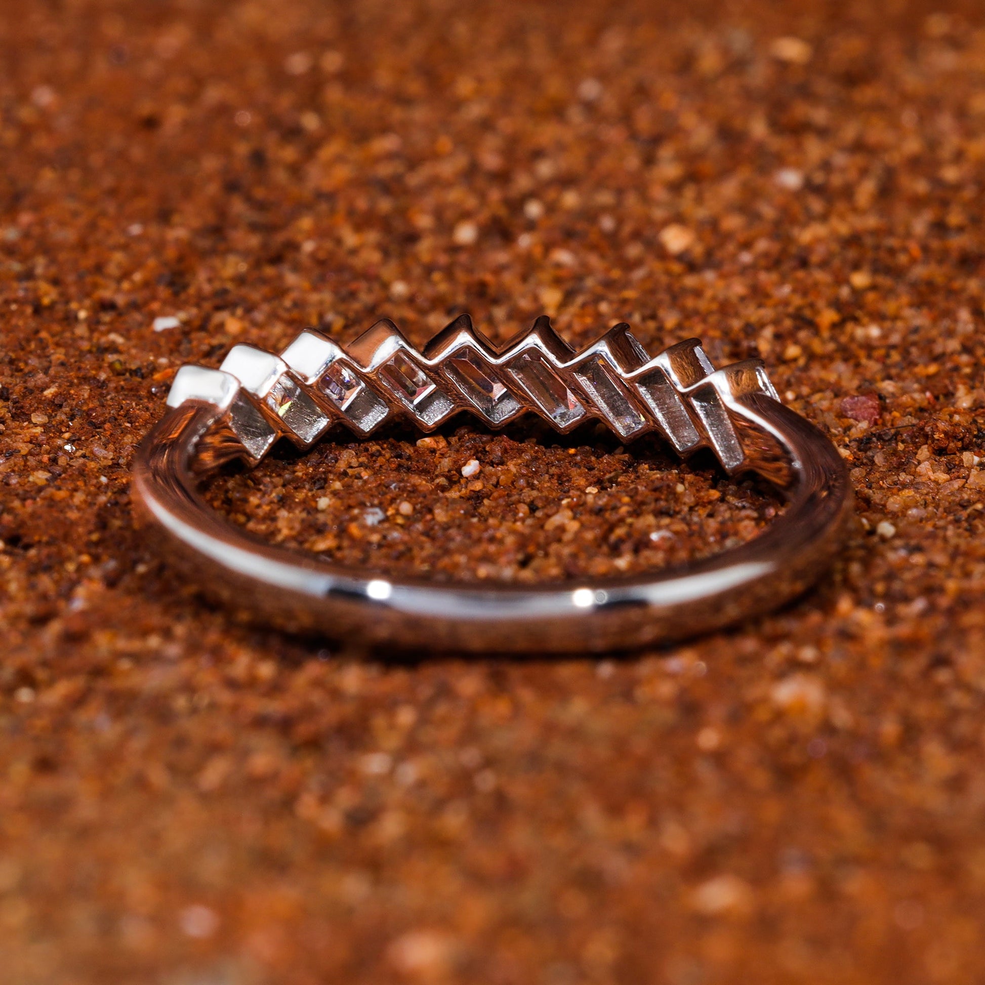 Vintage Baguette Wedding Band