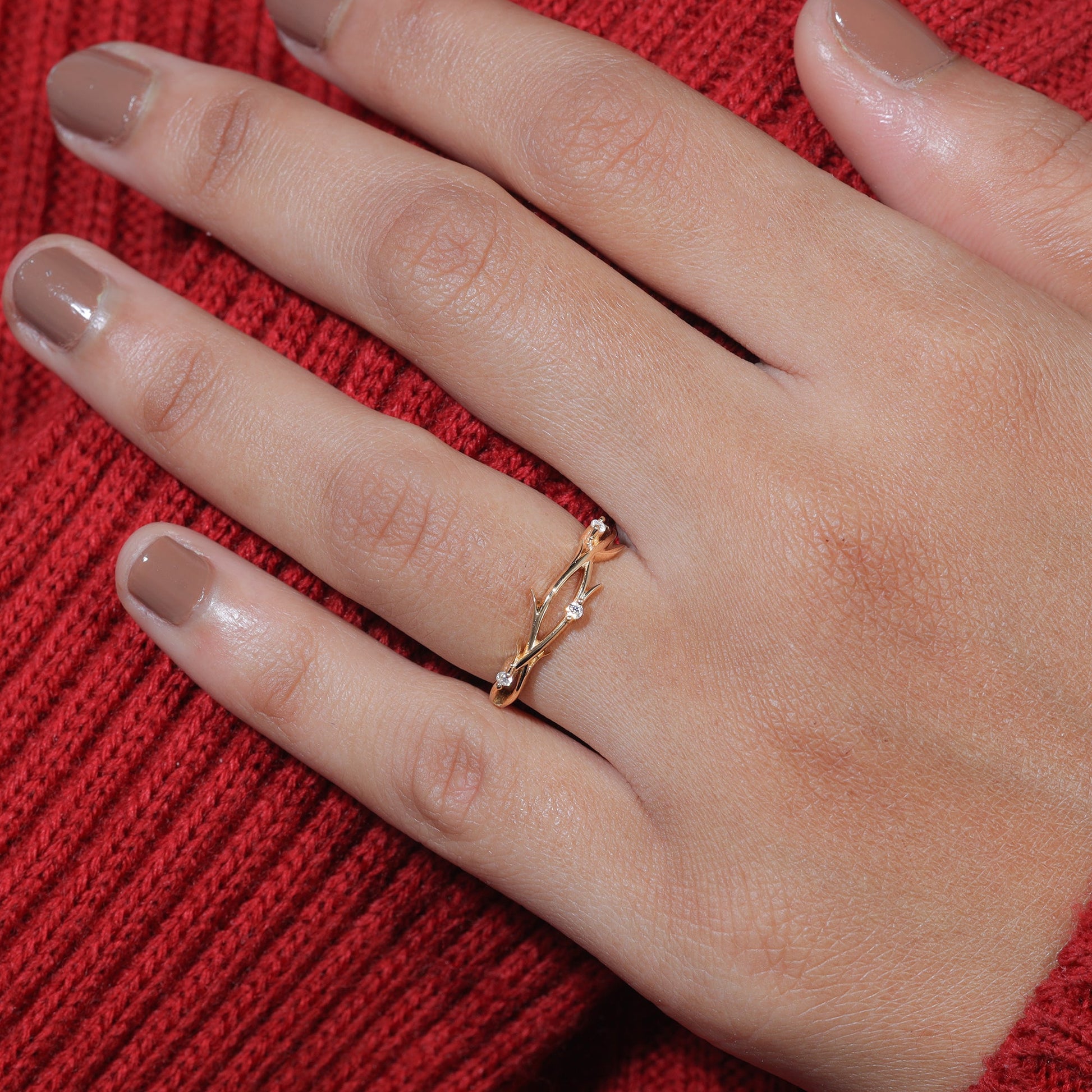 Vintage Moissanite wedding band