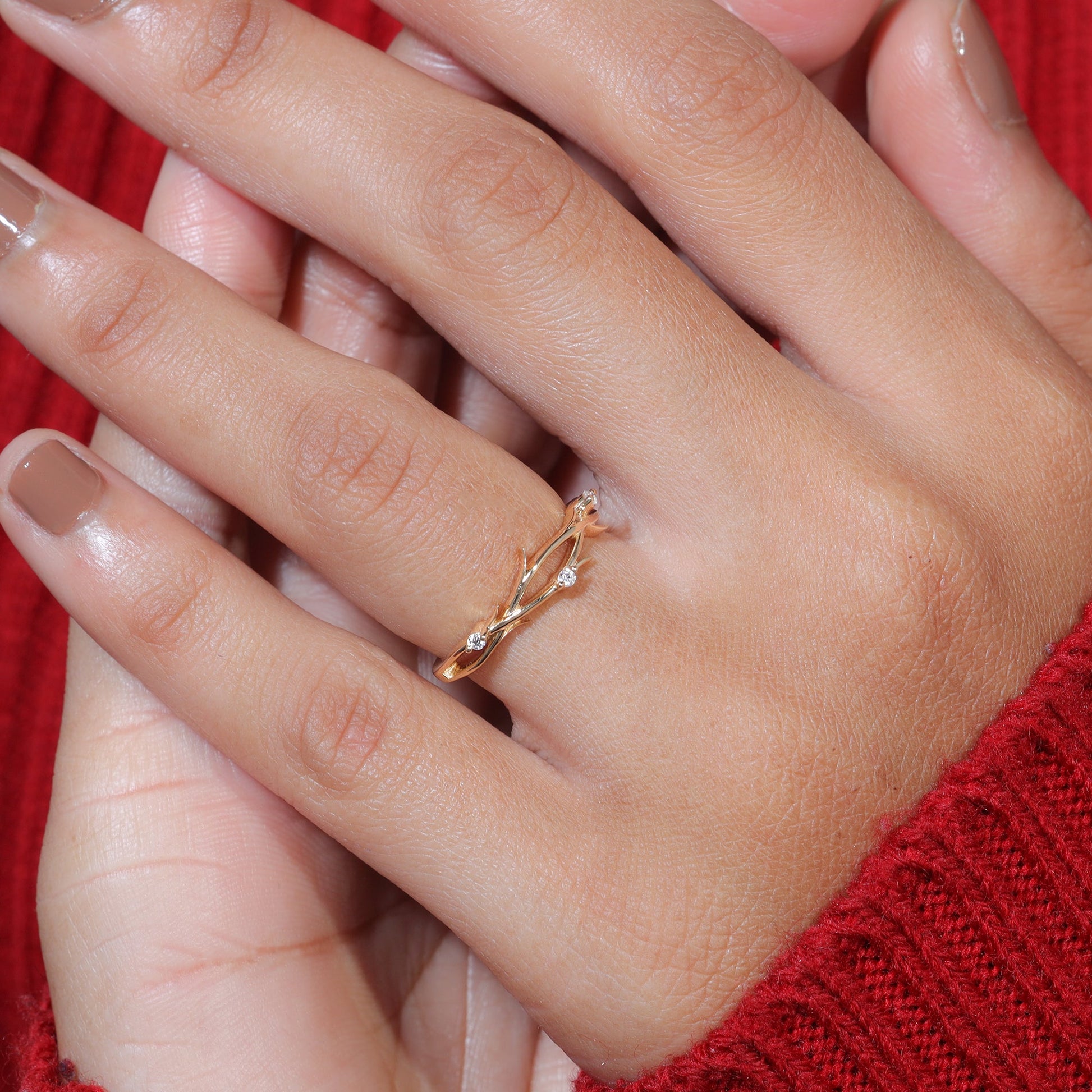 Vintage Moissanite wedding band