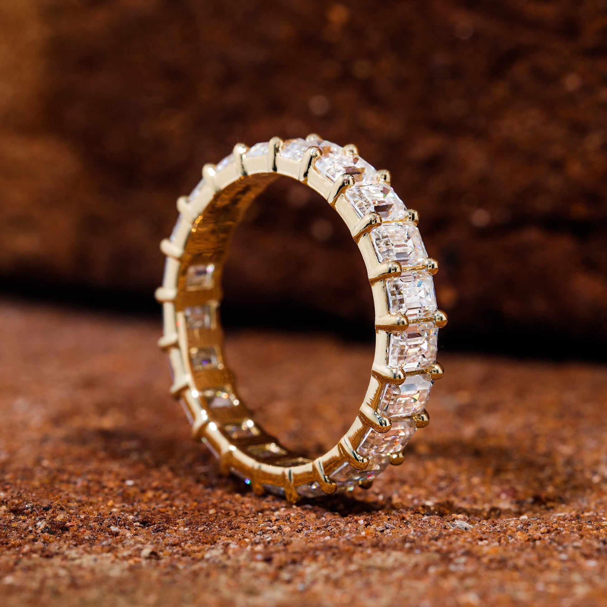 Emerald Cut Eternity Band