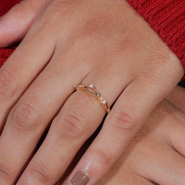 Vintage Moissanite wedding band